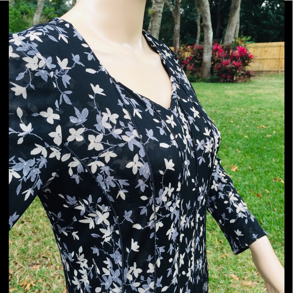 Norm Thompson Boot Dress Godet Panels S